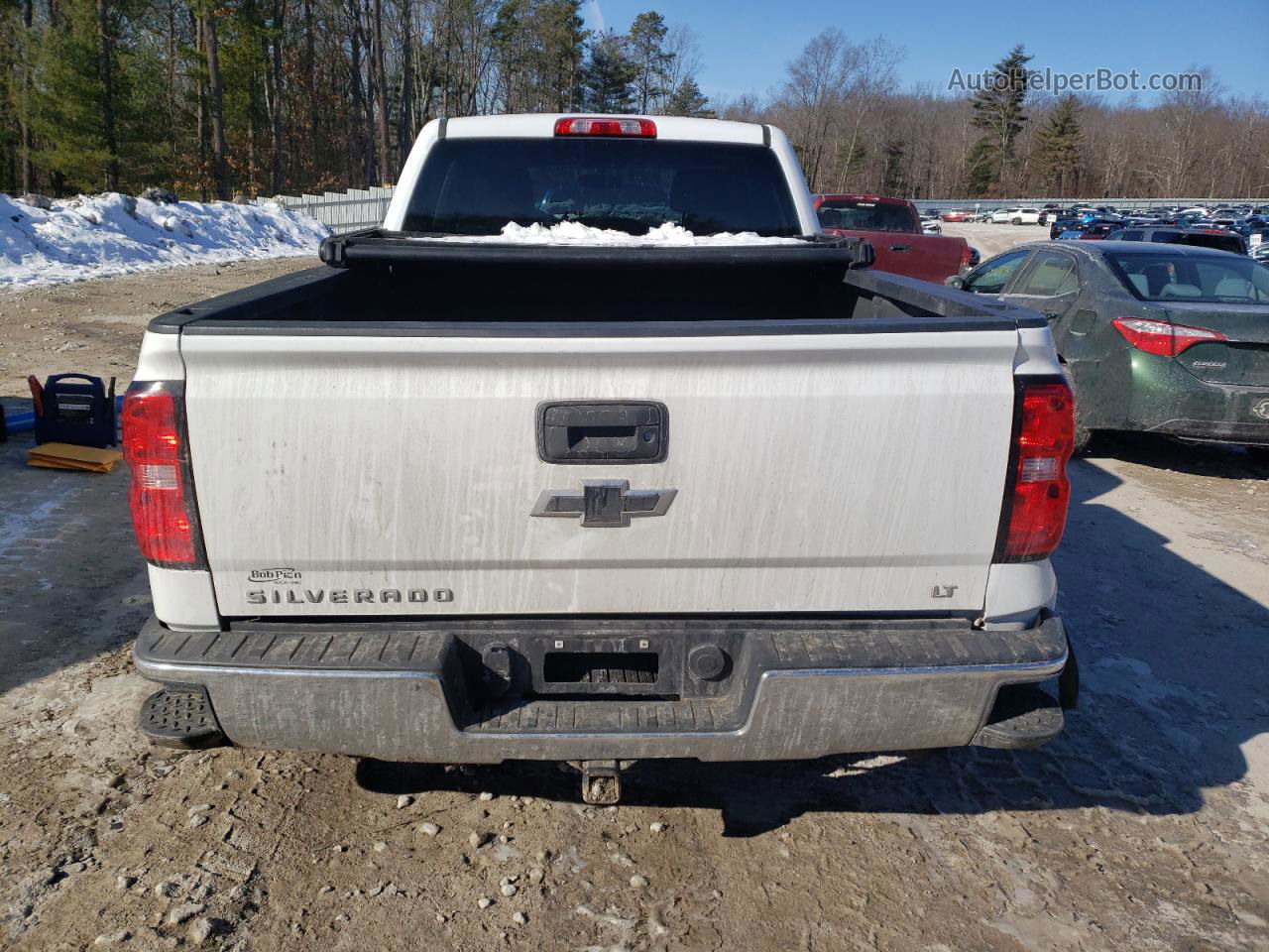 2015 Chevrolet Silverado K1500 Lt White vin: 1GCVKREC8FZ199343