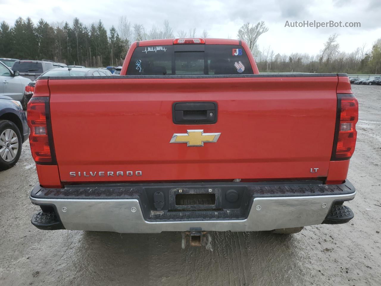 2015 Chevrolet Silverado K1500 Lt Red vin: 1GCVKREC8FZ352884