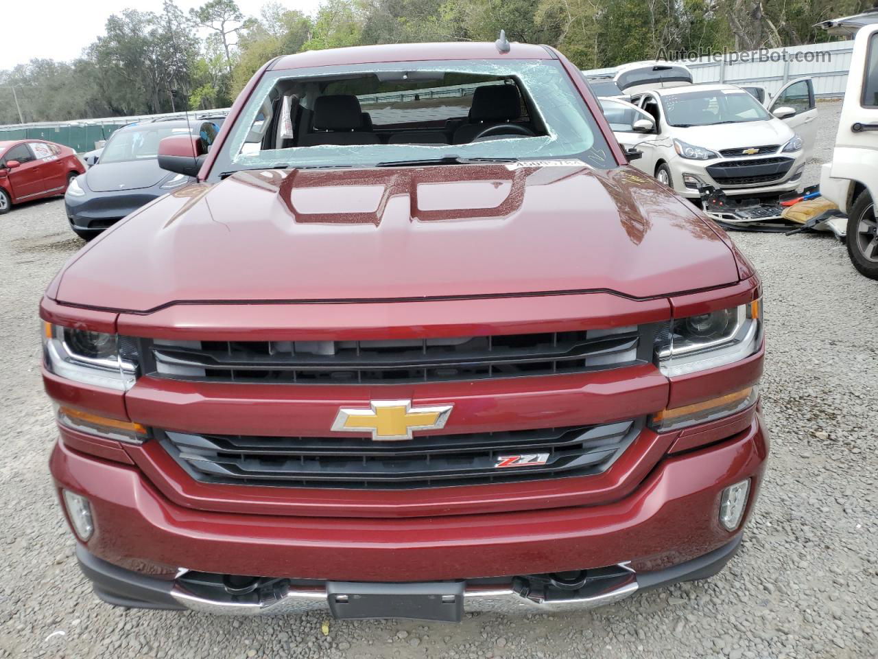 2016 Chevrolet Silverado K1500 Lt Red vin: 1GCVKREC8GZ223965