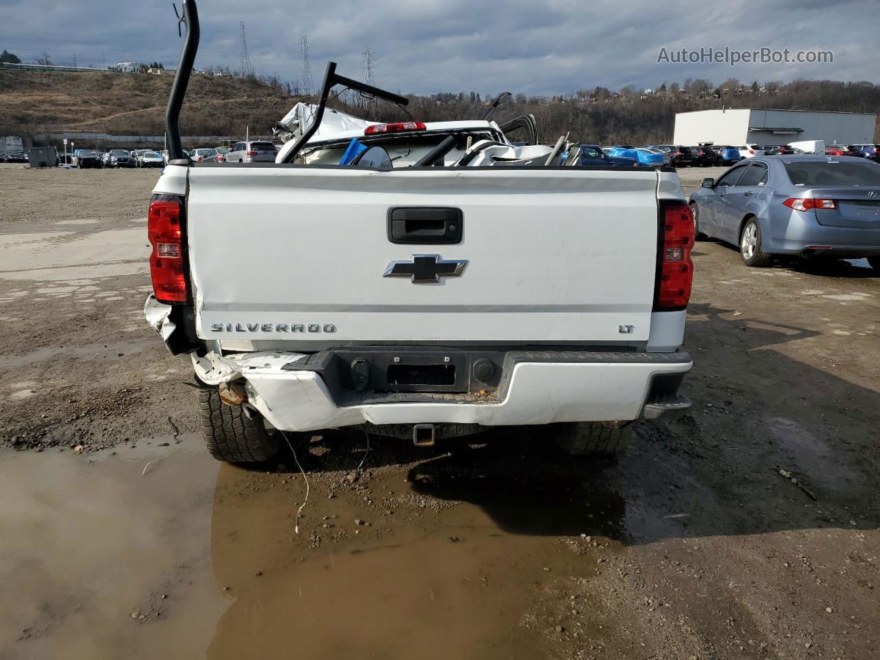 2016 Chevrolet Silverado K1500 Lt White vin: 1GCVKREC8GZ378581