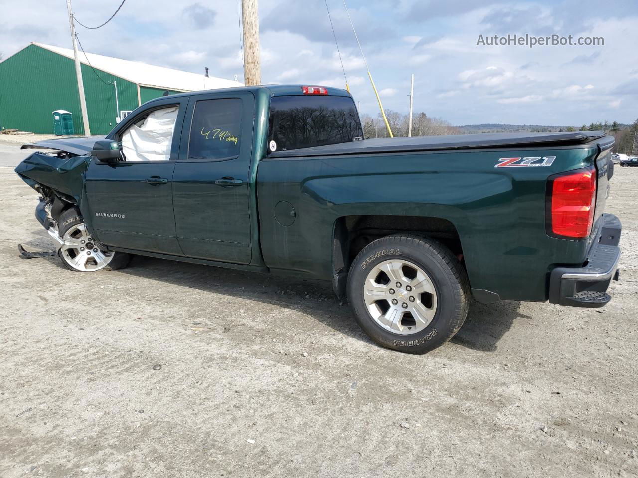 2015 Chevrolet Silverado K1500 Lt Green vin: 1GCVKREC9FZ146859