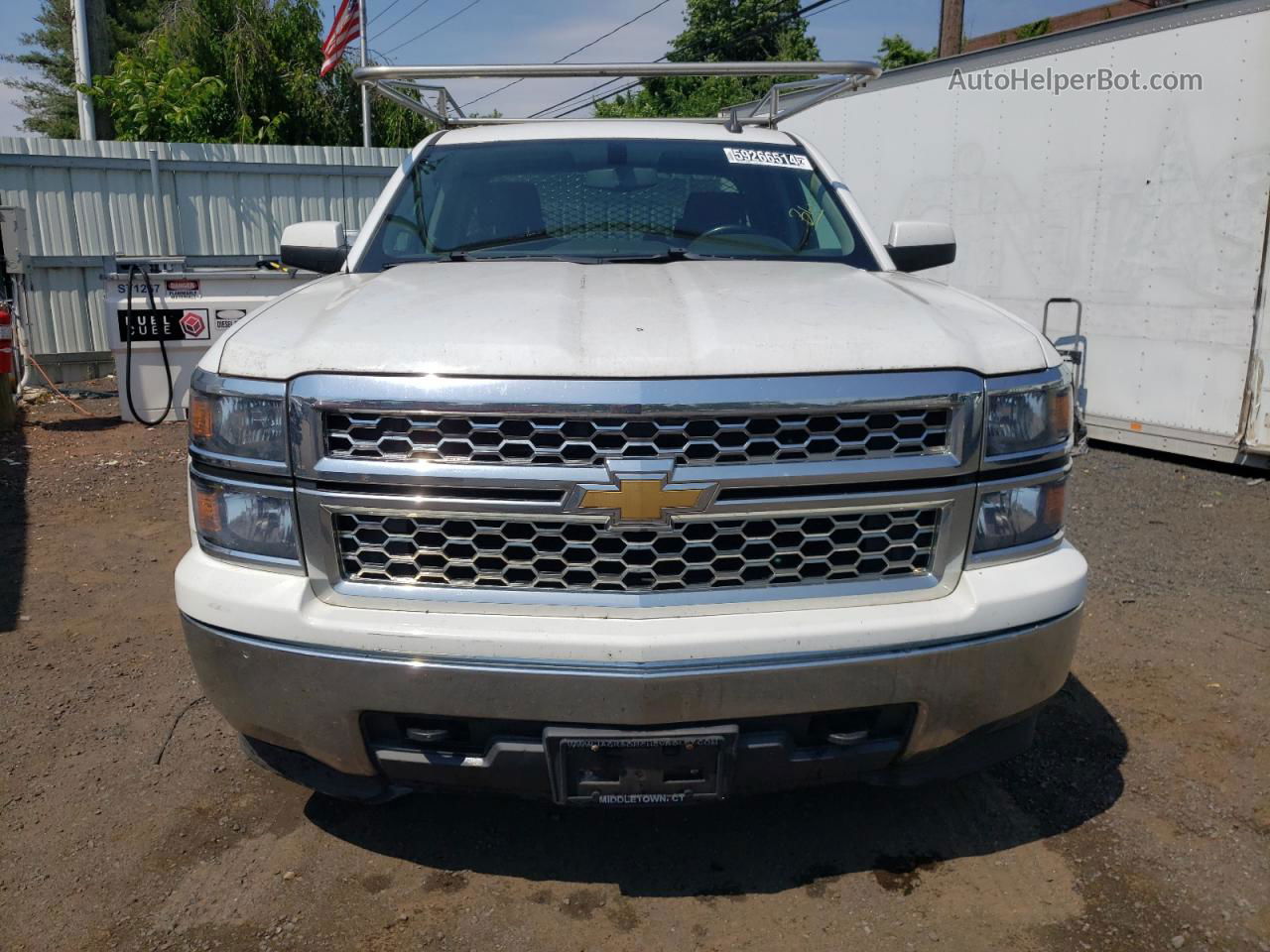 2015 Chevrolet Silverado K1500 Lt White vin: 1GCVKREC9FZ182695