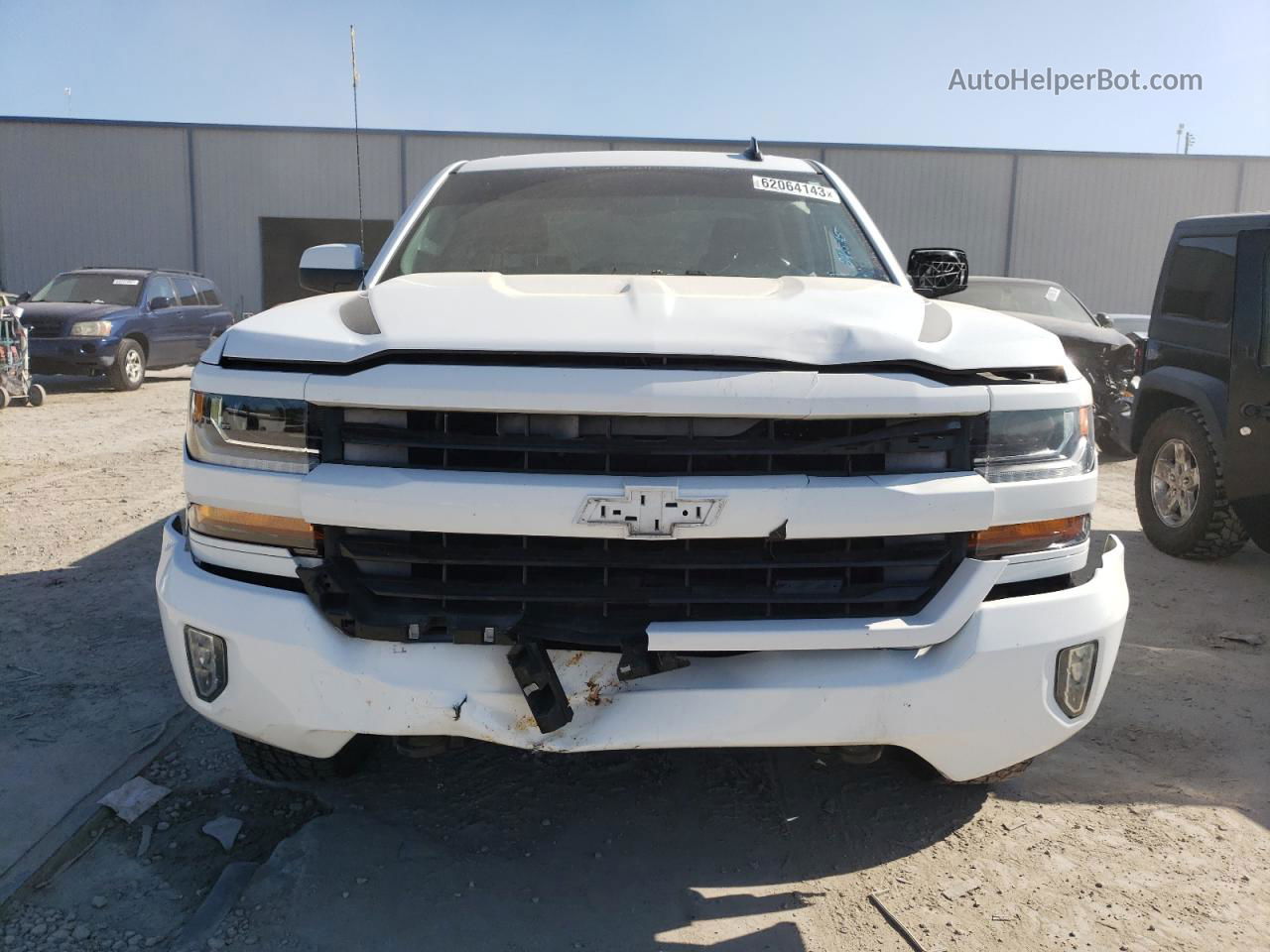 2016 Chevrolet Silverado K1500 Lt Белый vin: 1GCVKREC9GZ243545