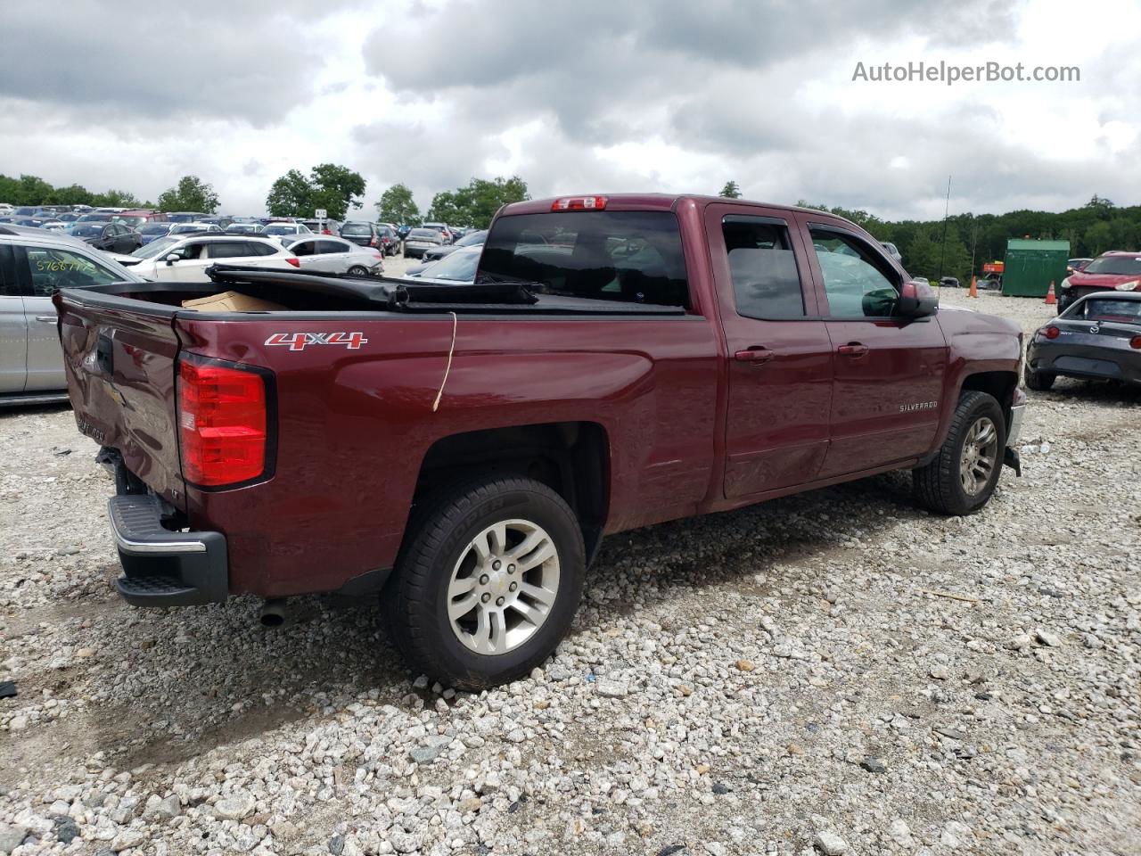 2015 Chevrolet Silverado K1500 Lt Burgundy vin: 1GCVKRECXFZ395204