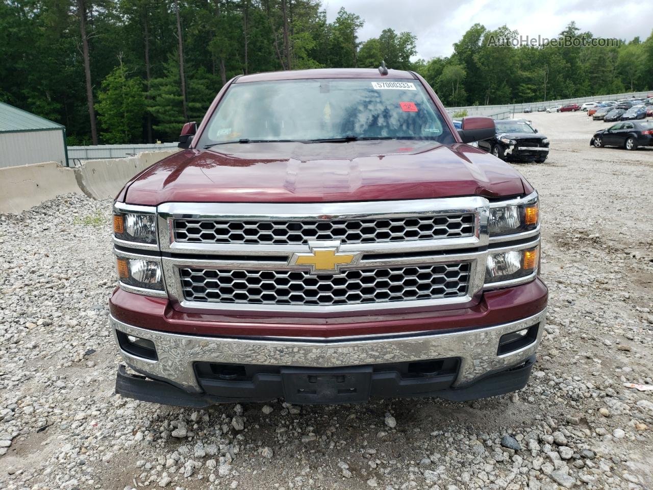 2015 Chevrolet Silverado K1500 Lt Burgundy vin: 1GCVKRECXFZ395204