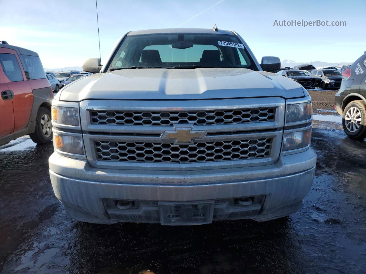 2015 Chevrolet Silverado K1500 Lt Silver vin: 1GCVKREH1FZ191645