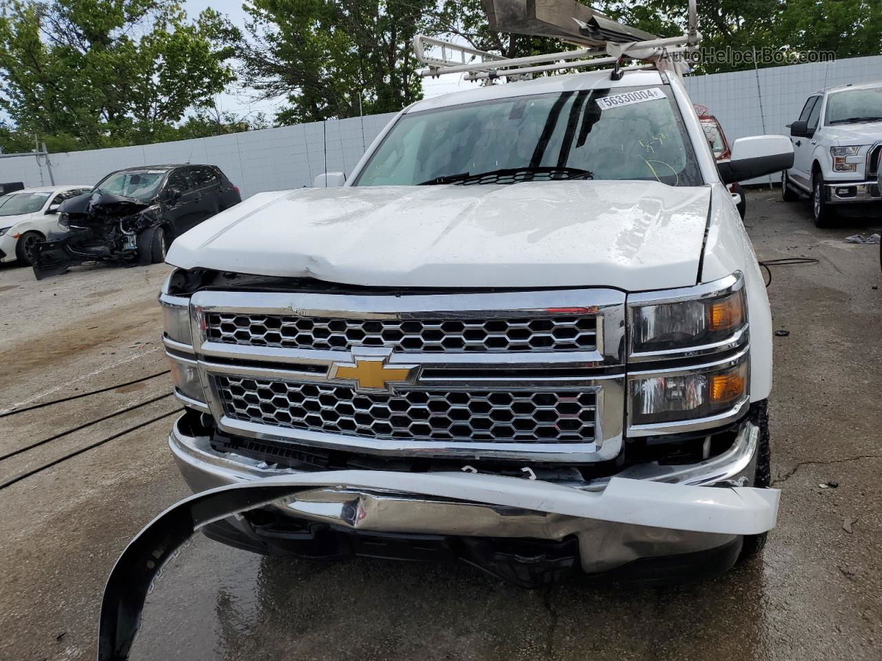 2015 Chevrolet Silverado K1500 Lt White vin: 1GCVKREH1FZ301237