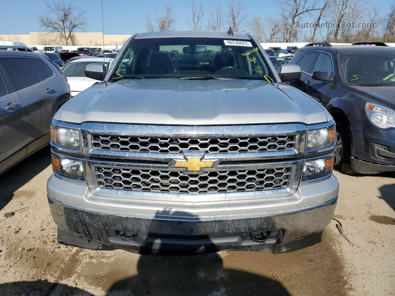 2015 Chevrolet Silverado K1500 Lt Silver vin: 1GCVKREH2FZ293486