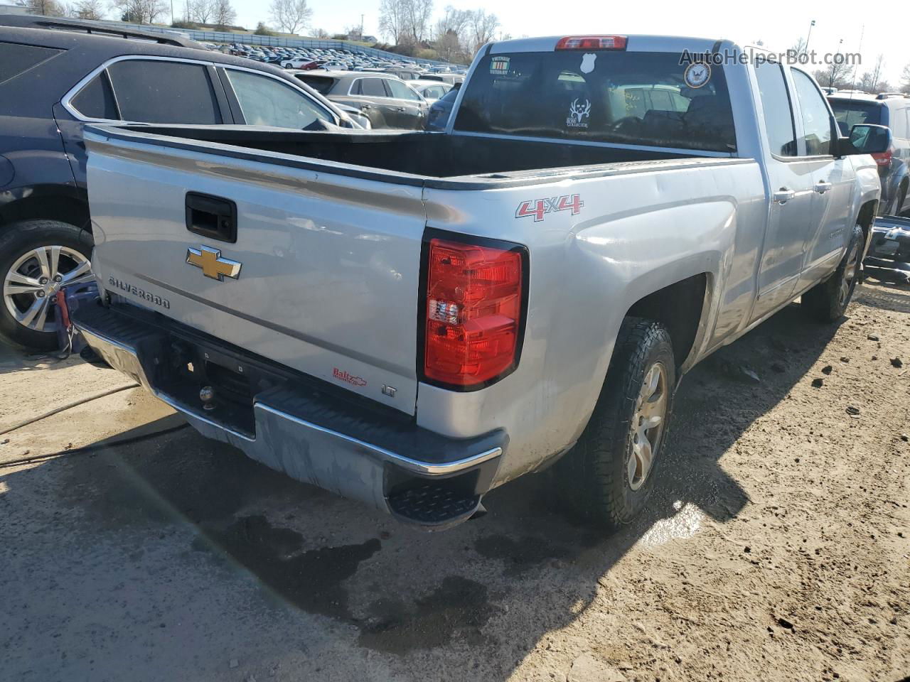 2015 Chevrolet Silverado K1500 Lt Silver vin: 1GCVKREH2FZ293486