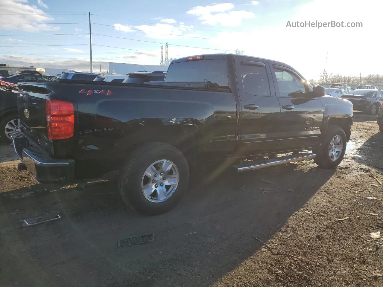 2018 Chevrolet Silverado K1500 Lt Черный vin: 1GCVKREH3JZ107379