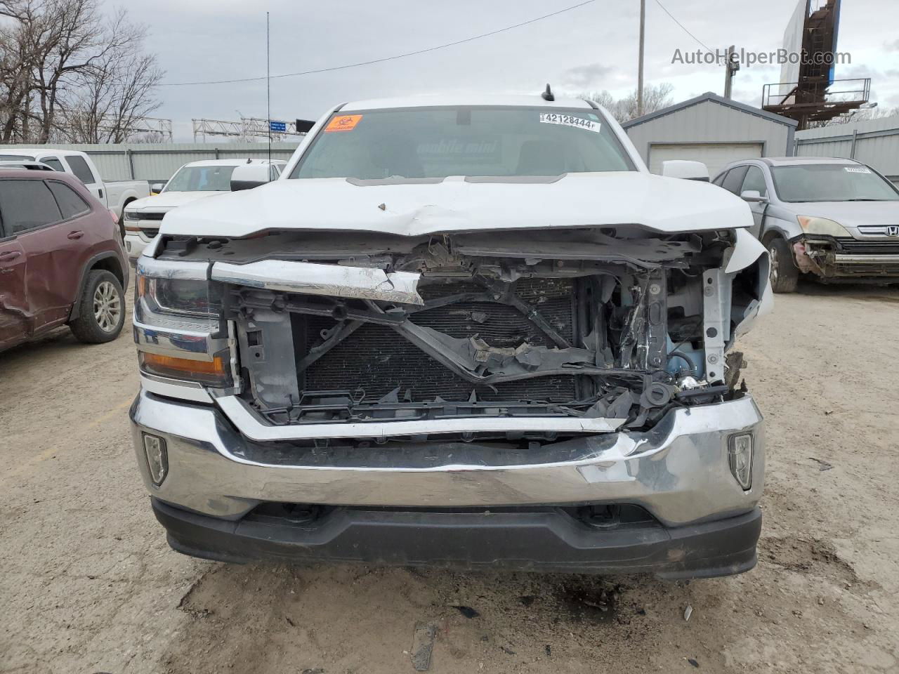 2016 Chevrolet Silverado K1500 Lt White vin: 1GCVKREH4GZ423396