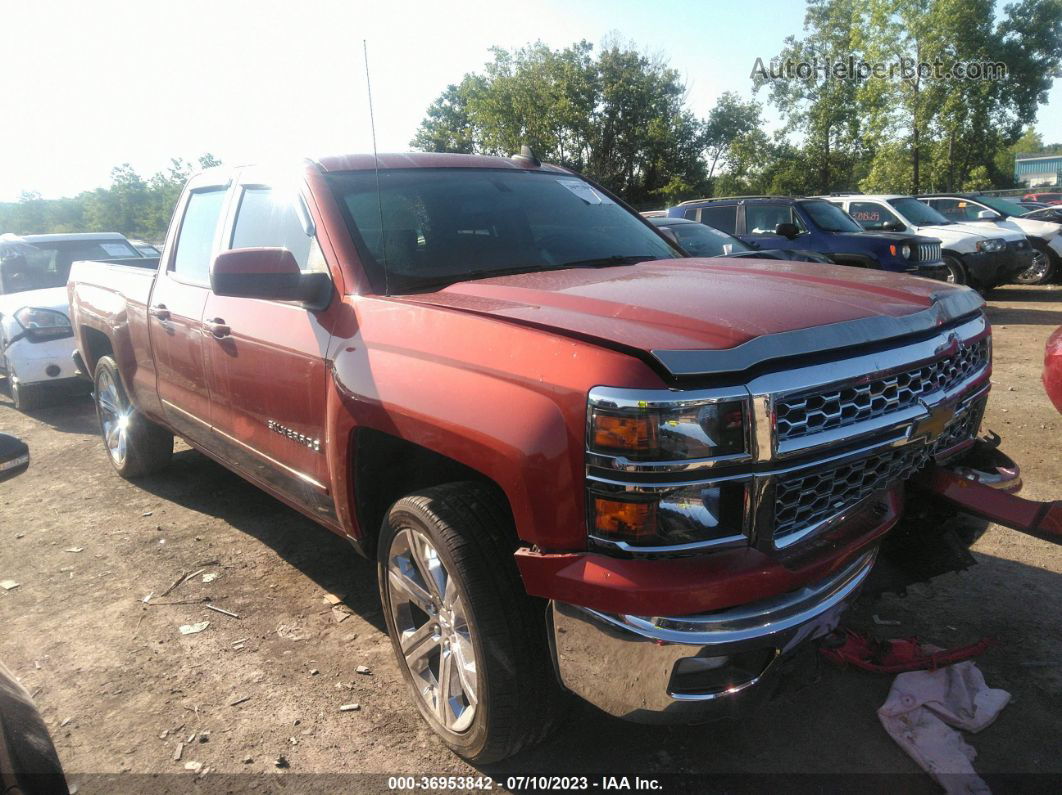 2015 Chevrolet Silverado 1500 Lt Orange vin: 1GCVKREH6FZ188434