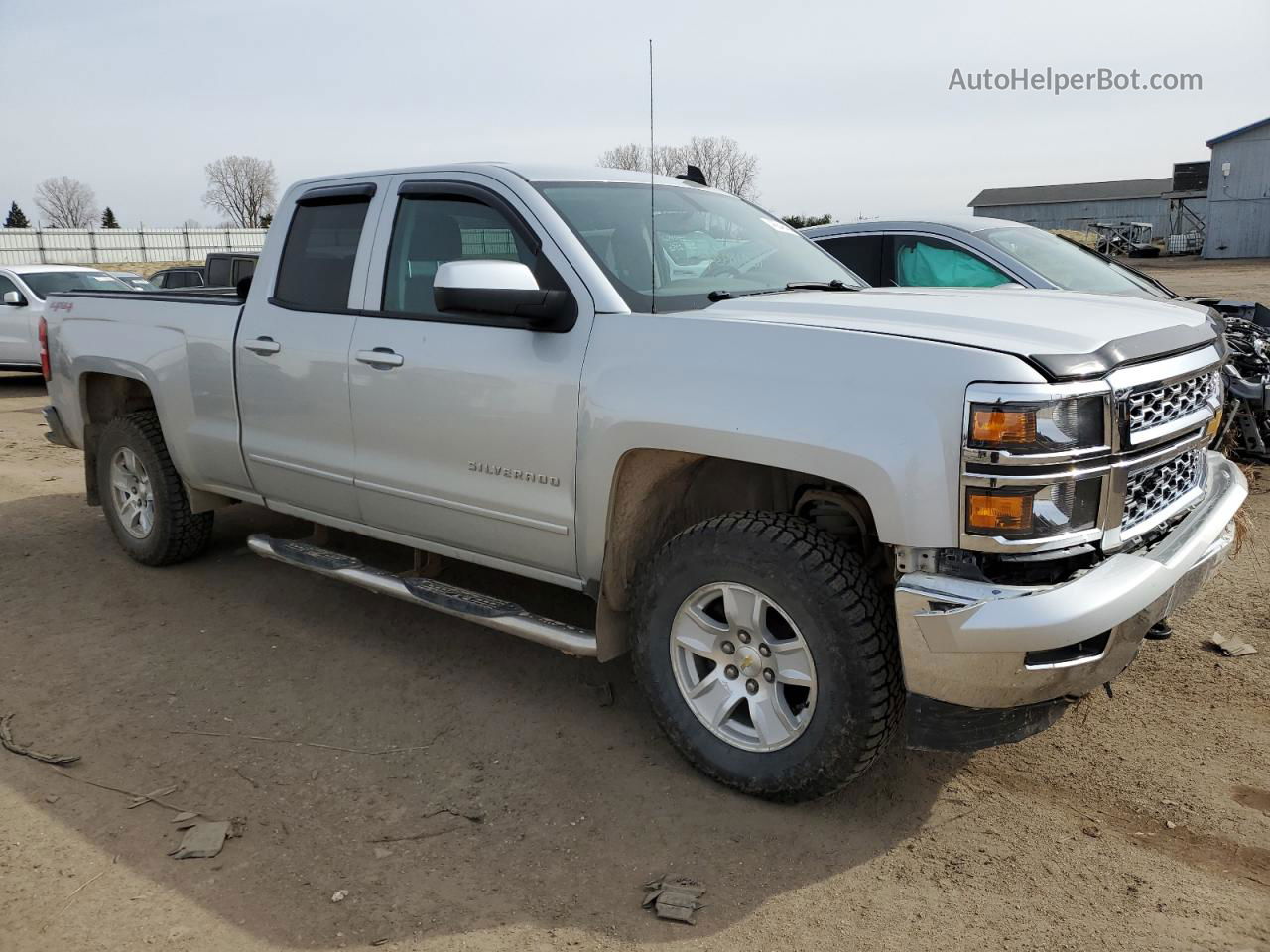 2015 Chevrolet Silverado K1500 Lt Silver vin: 1GCVKREH6FZ209735