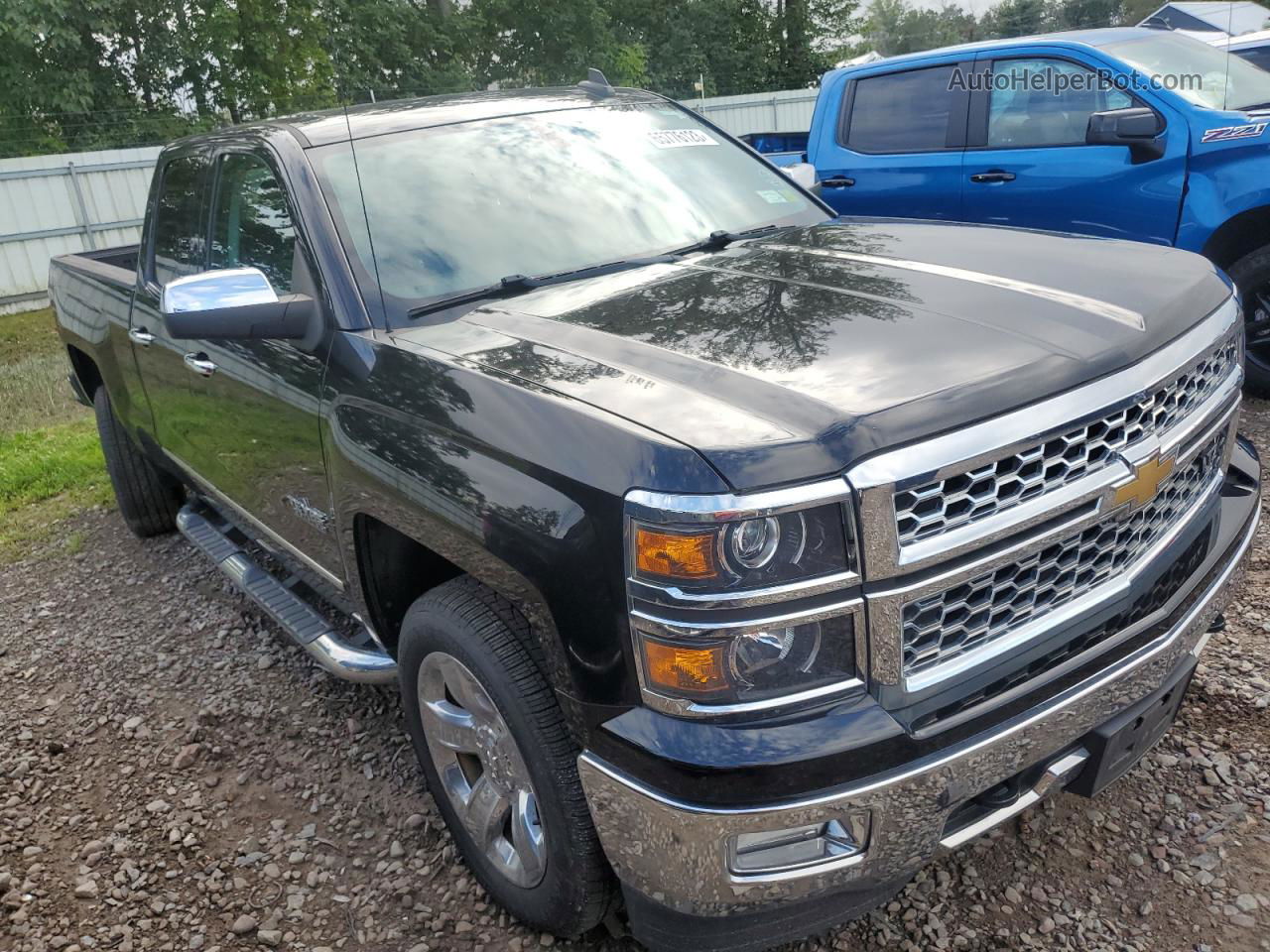 2015 Chevrolet Silverado K1500 Ltz Black vin: 1GCVKSEC8FZ159934