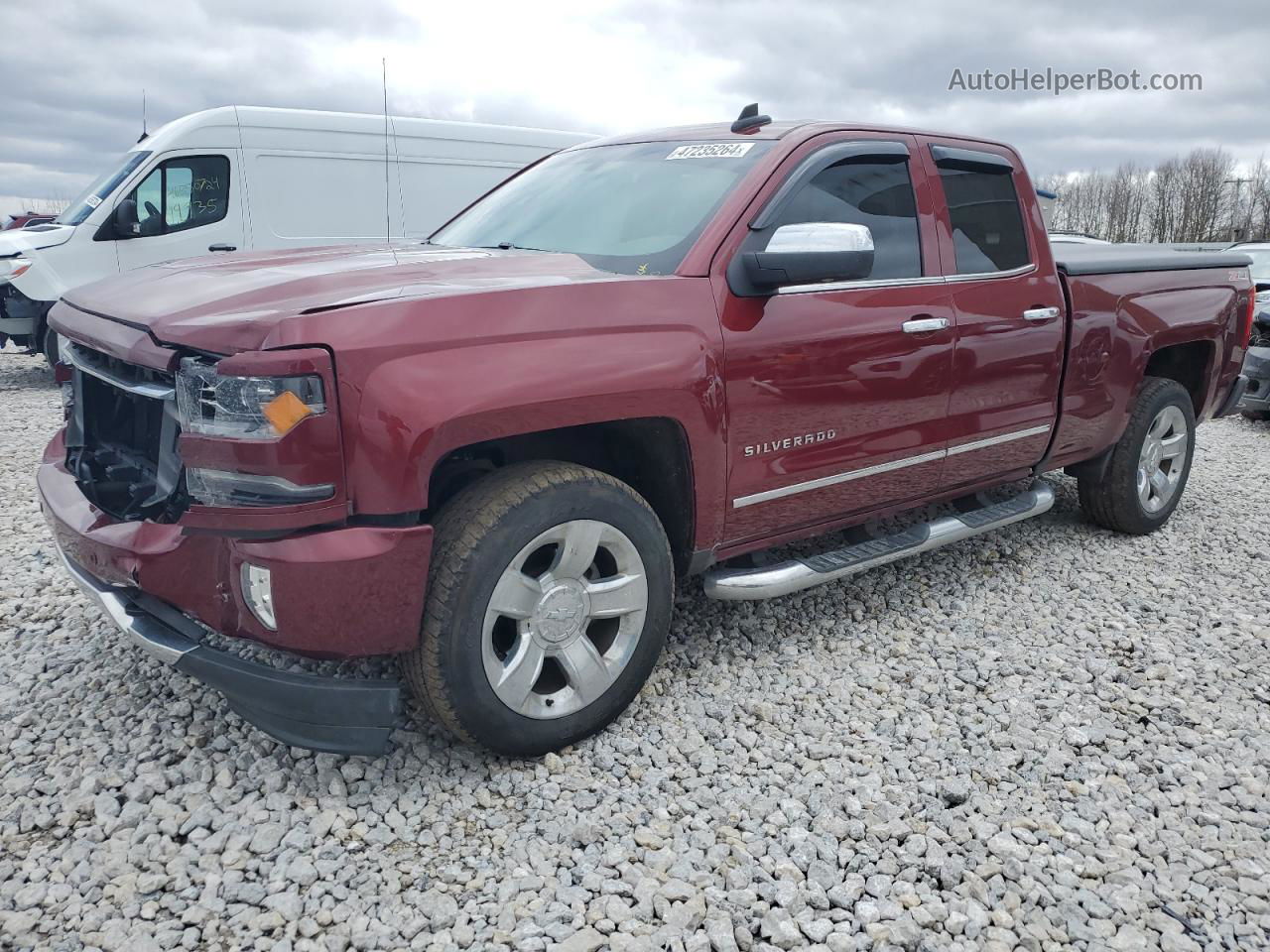 2016 Chevrolet Silverado K1500 Ltz Burgundy vin: 1GCVKSECXGZ258692