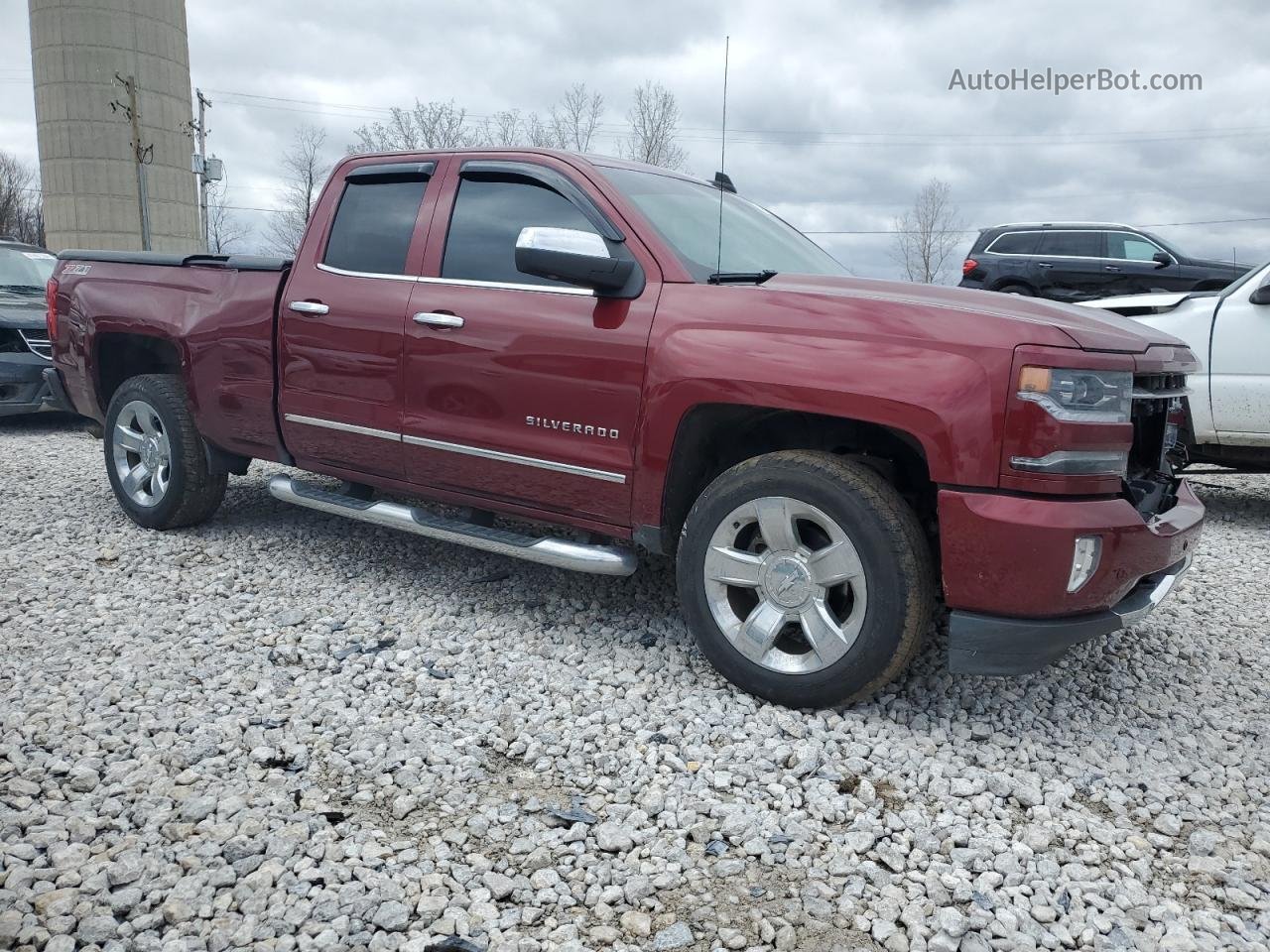 2016 Chevrolet Silverado K1500 Ltz Burgundy vin: 1GCVKSECXGZ258692