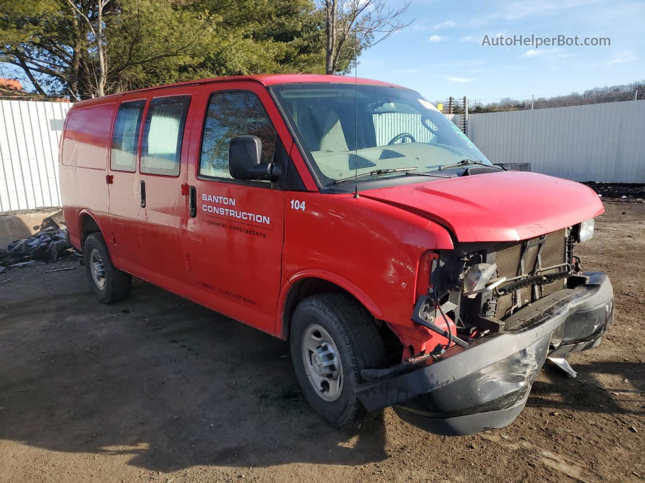 2017 Chevrolet Express G2500  Red vin: 1GCWGAFF7H1106037