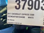 2017 Chevrolet Express Cargo Van   White vin: 1GCWGAFF8H1244380