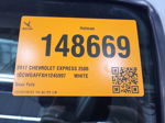 2017 Chevrolet Express 2500 Work Van White vin: 1GCWGAFFXH1245997