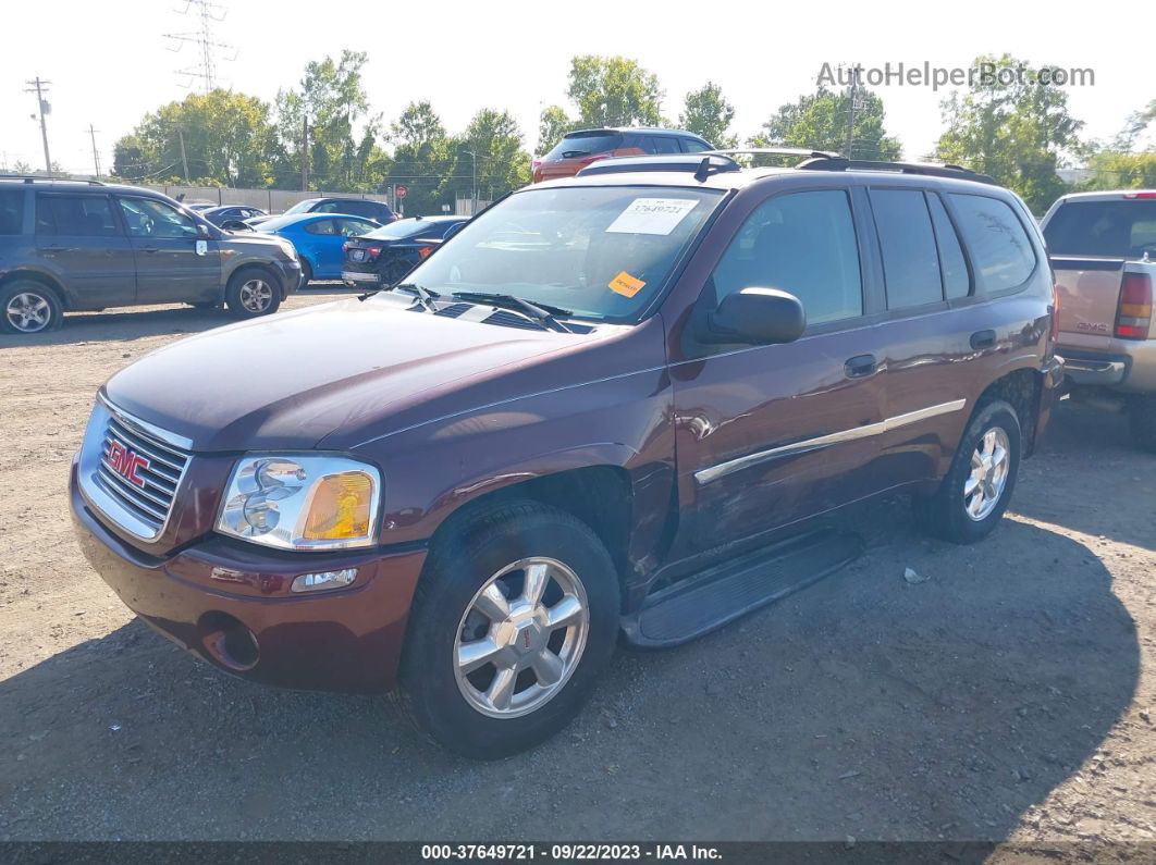 2007 Gmc Envoy Sle Maroon vin: 1GKDS13S072150532