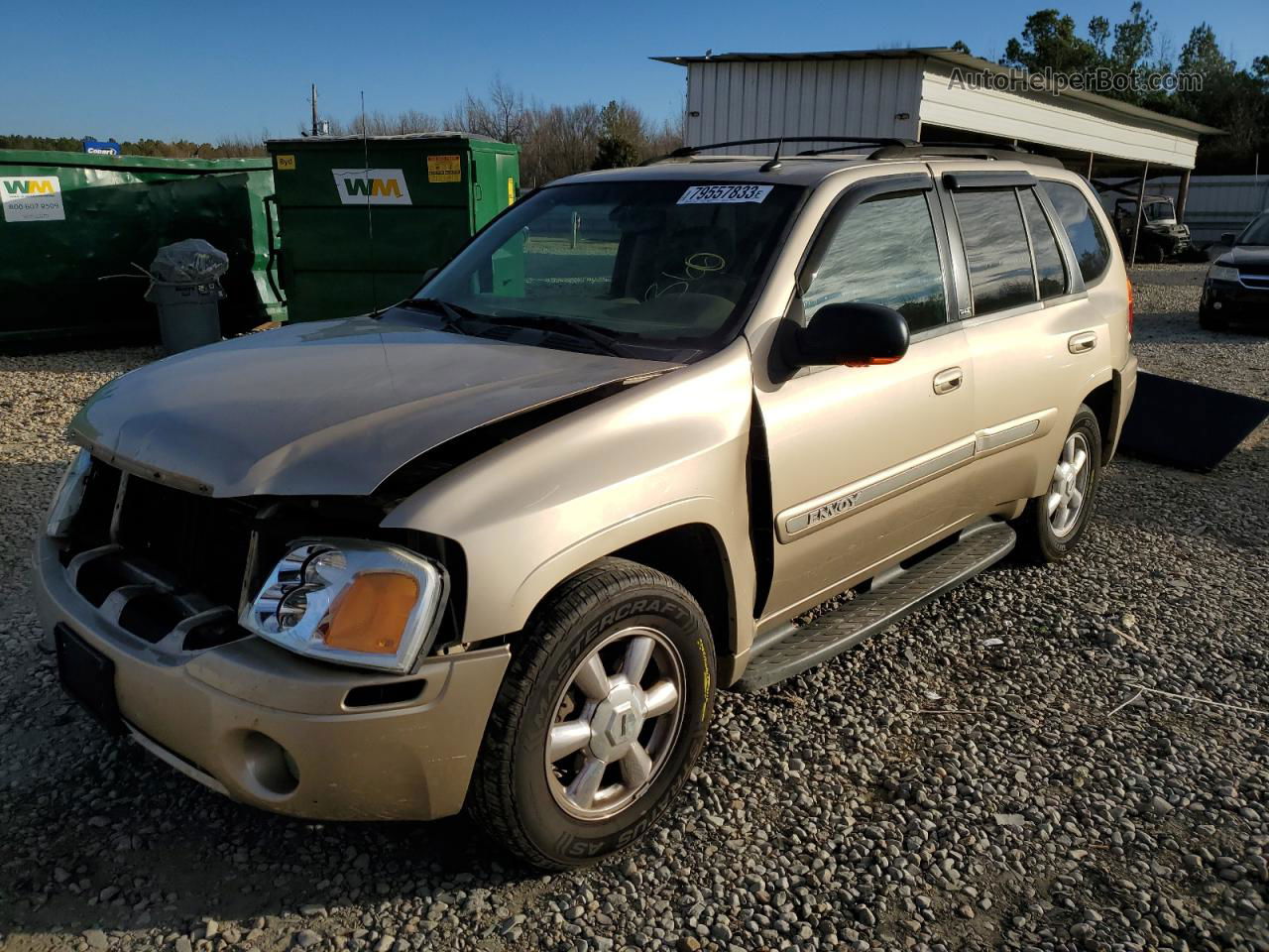 2004 Gmc Envoy  Tan vin: 1GKDS13S342141836