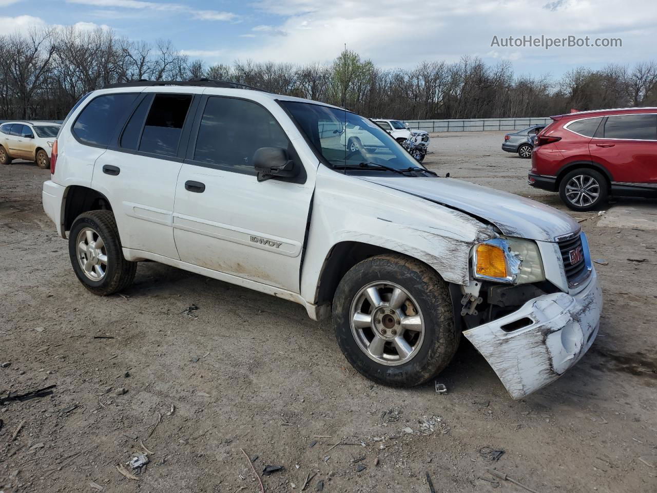 2004 Gmc Envoy  White vin: 1GKDS13S342186422