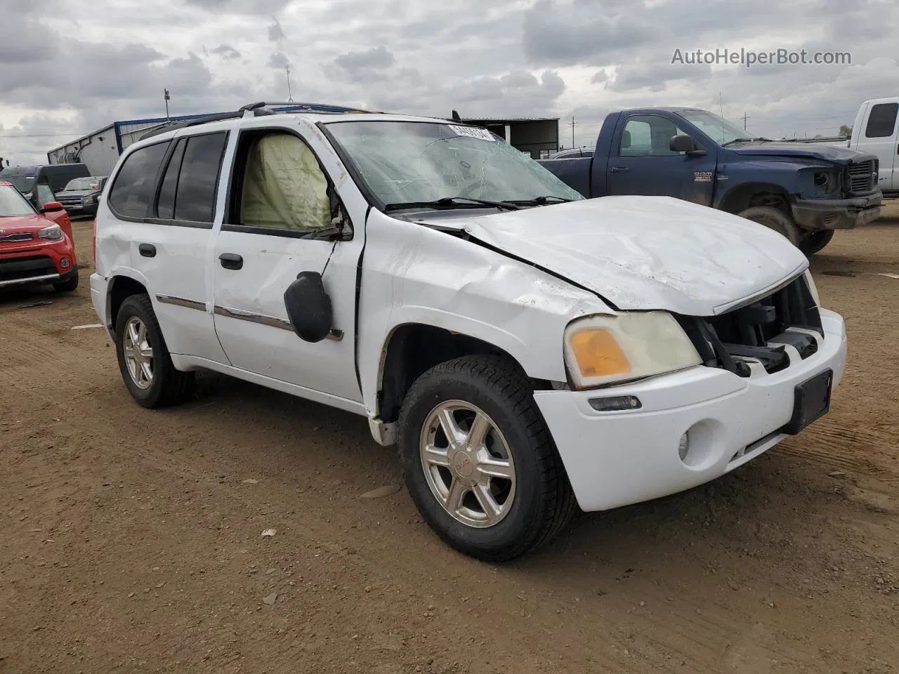 2008 Gmc Envoy  White vin: 1GKDS13S782224109