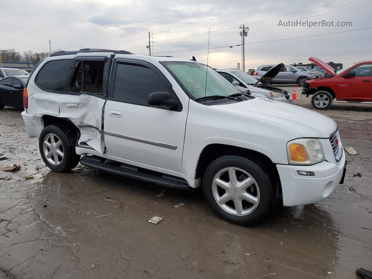 2007 Gmc Envoy  White vin: 1GKDS13S972170407