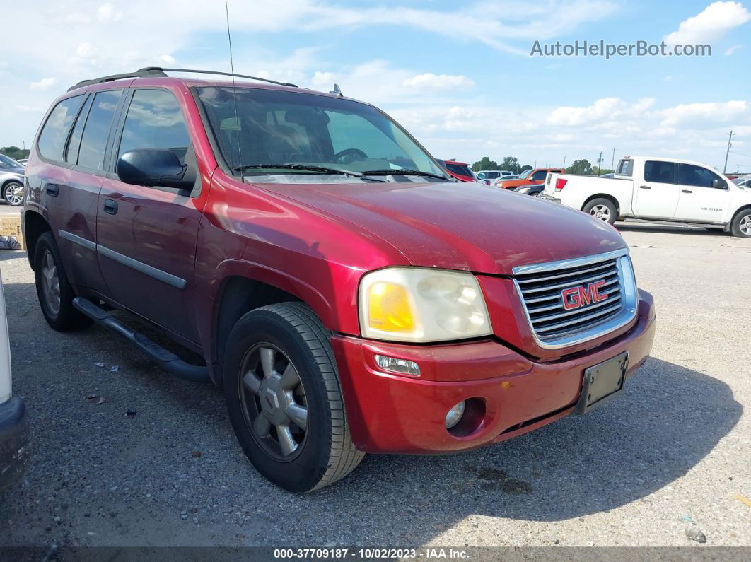 2007 Gmc Envoy Sle Maroon vin: 1GKDS13S972231383