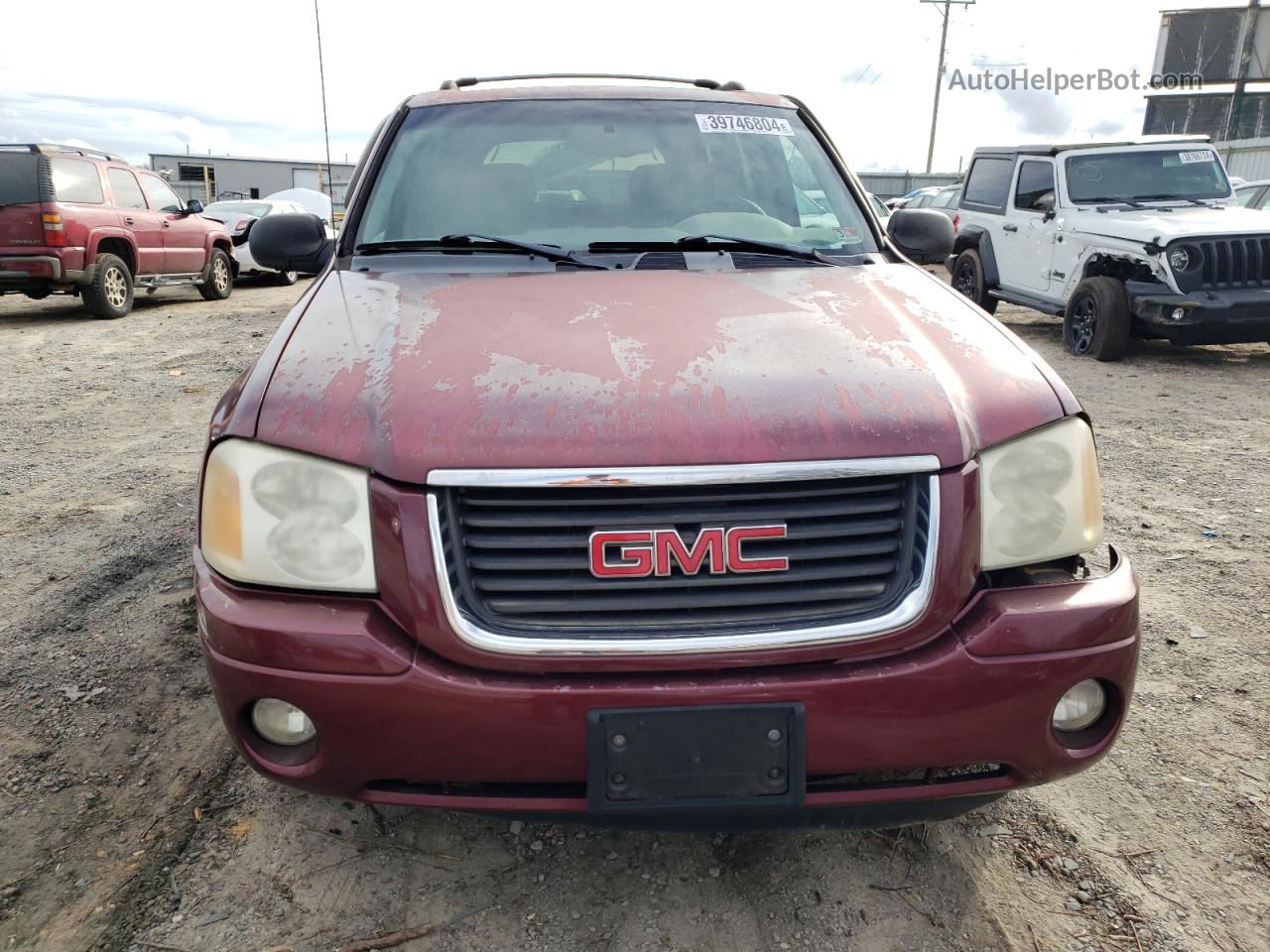 2003 Gmc Envoy  Burgundy vin: 1GKDS13SX32405438