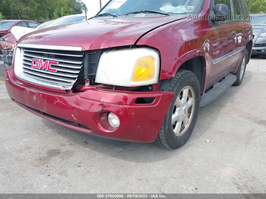 2007 Gmc Envoy Sle Maroon vin: 1GKDS13SX72156239