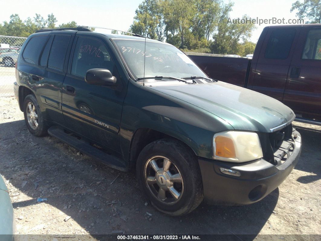 2005 Gmc Envoy Sle Зеленый vin: 1GKDT13S052107304