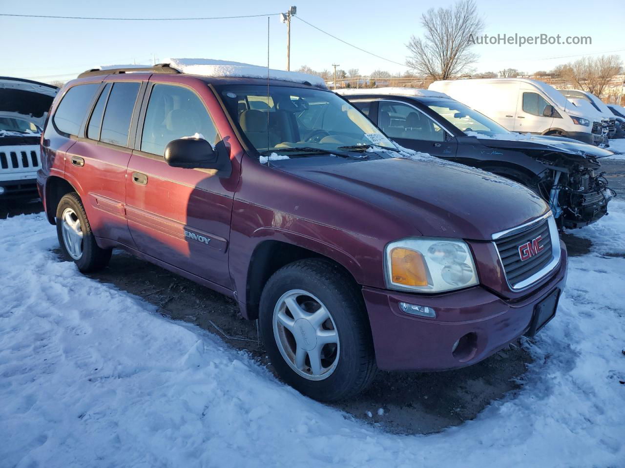 2005 Gmc Envoy  Burgundy vin: 1GKDT13S052217236