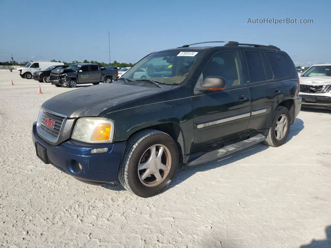 2003 Gmc Envoy  Green vin: 1GKDT13S132136887