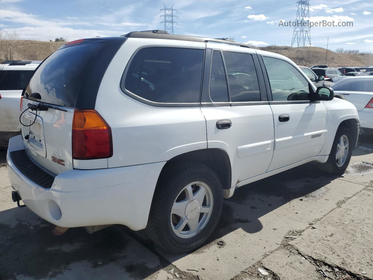 2003 Gmc Envoy  White vin: 1GKDT13S132244183