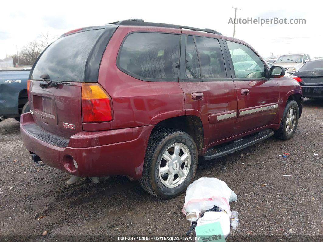 2005 Gmc Envoy Slt Burgundy vin: 1GKDT13S152327860