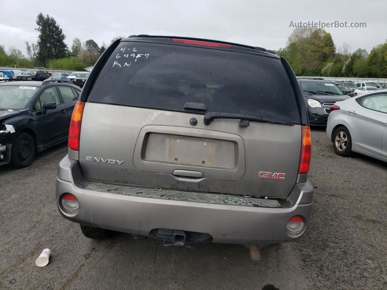 2008 Gmc Envoy  Gray vin: 1GKDT13S182232008