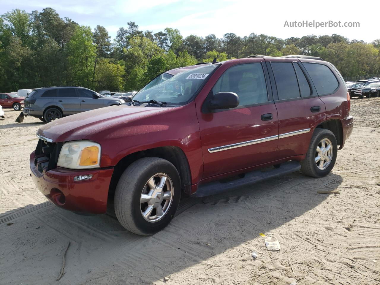 2007 Gmc Envoy  Red vin: 1GKDT13S272185280