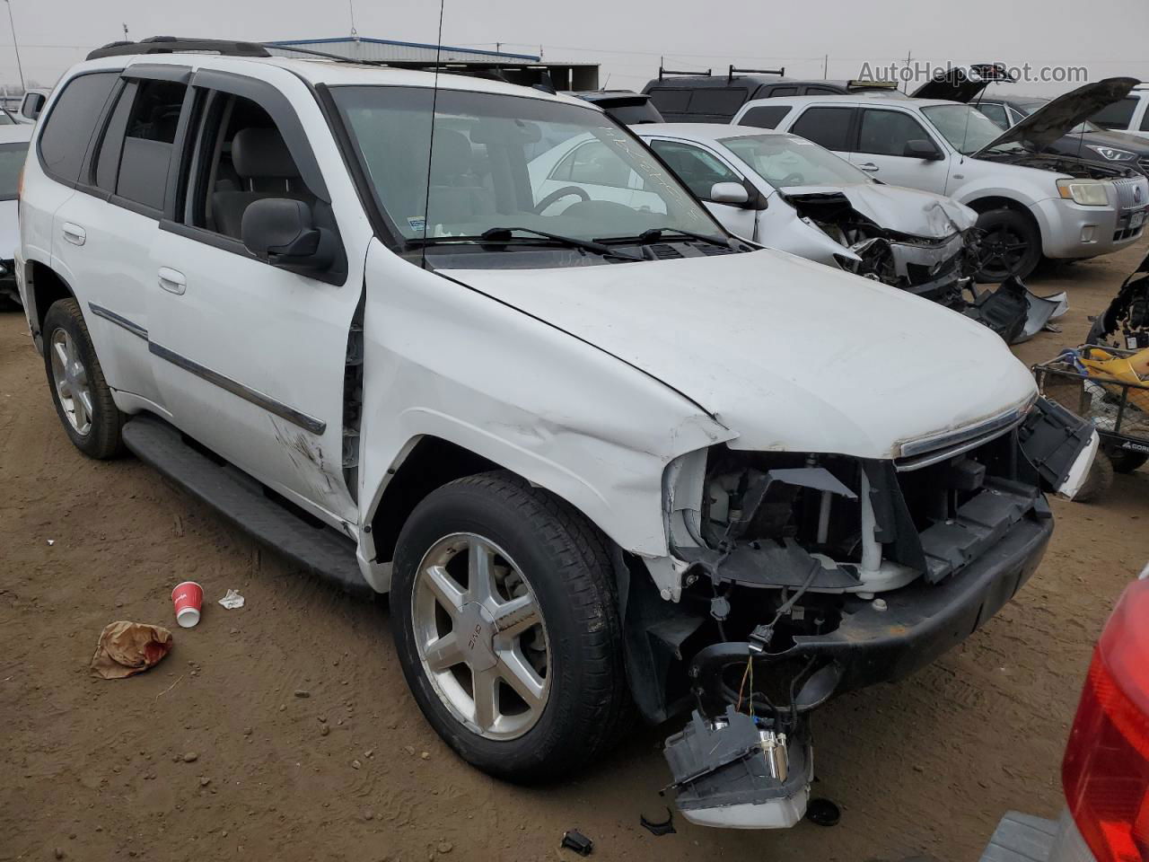 2007 Gmc Envoy  White vin: 1GKDT13S272257532