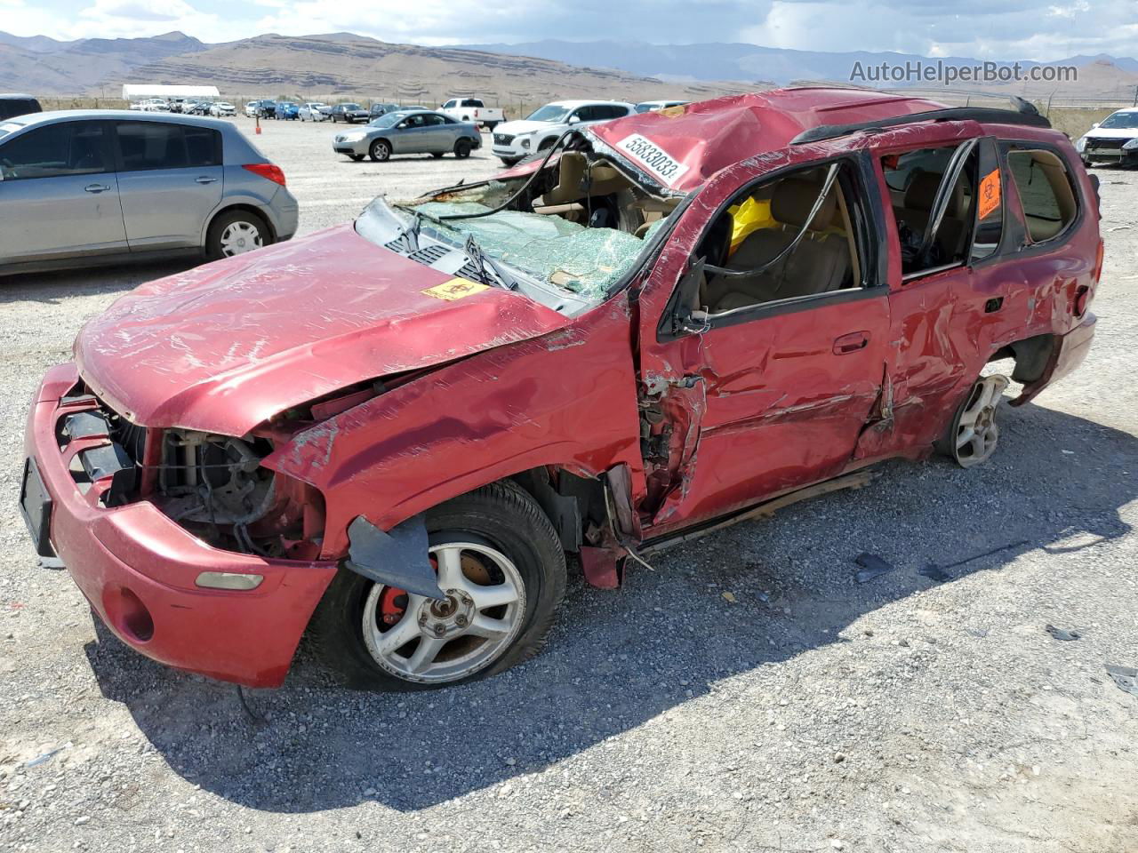 2003 Gmc Envoy  Red vin: 1GKDT13S332369881