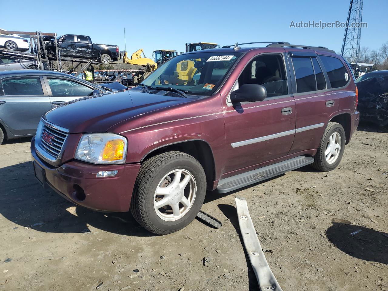 2007 Gmc Envoy  Burgundy vin: 1GKDT13S372116503