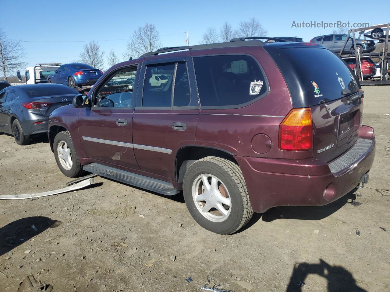 2007 Gmc Envoy  Burgundy vin: 1GKDT13S372116503