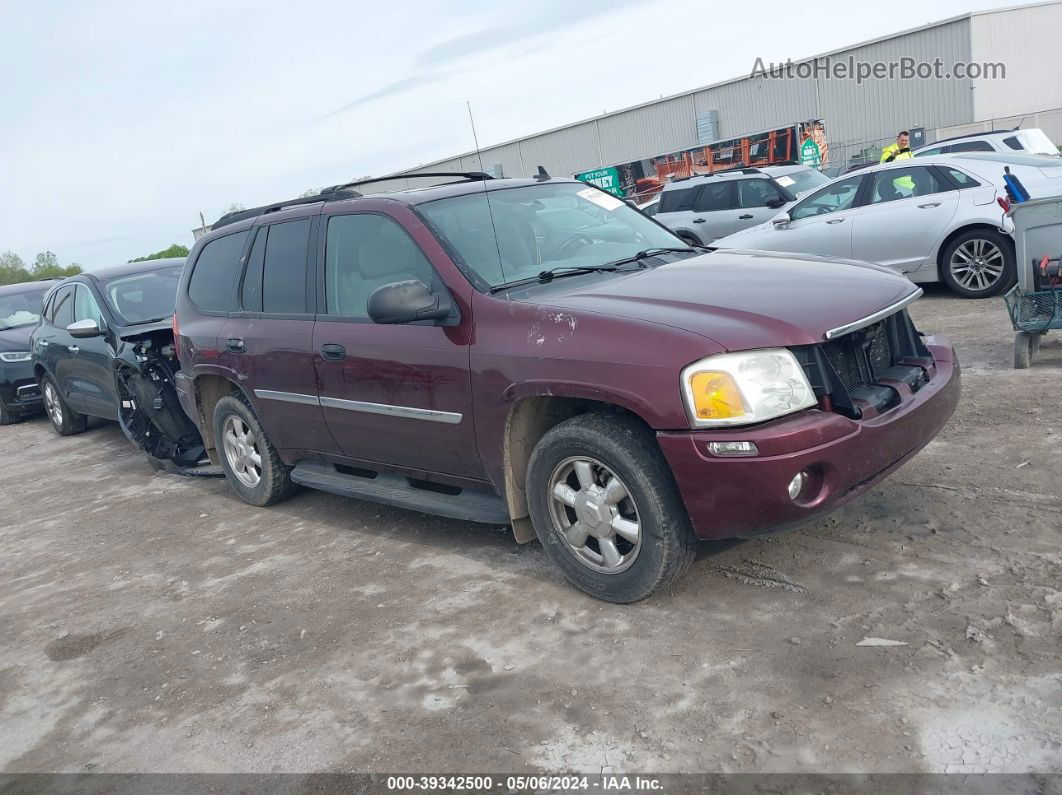 2007 Gmc Envoy Sle Burgundy vin: 1GKDT13S372164776