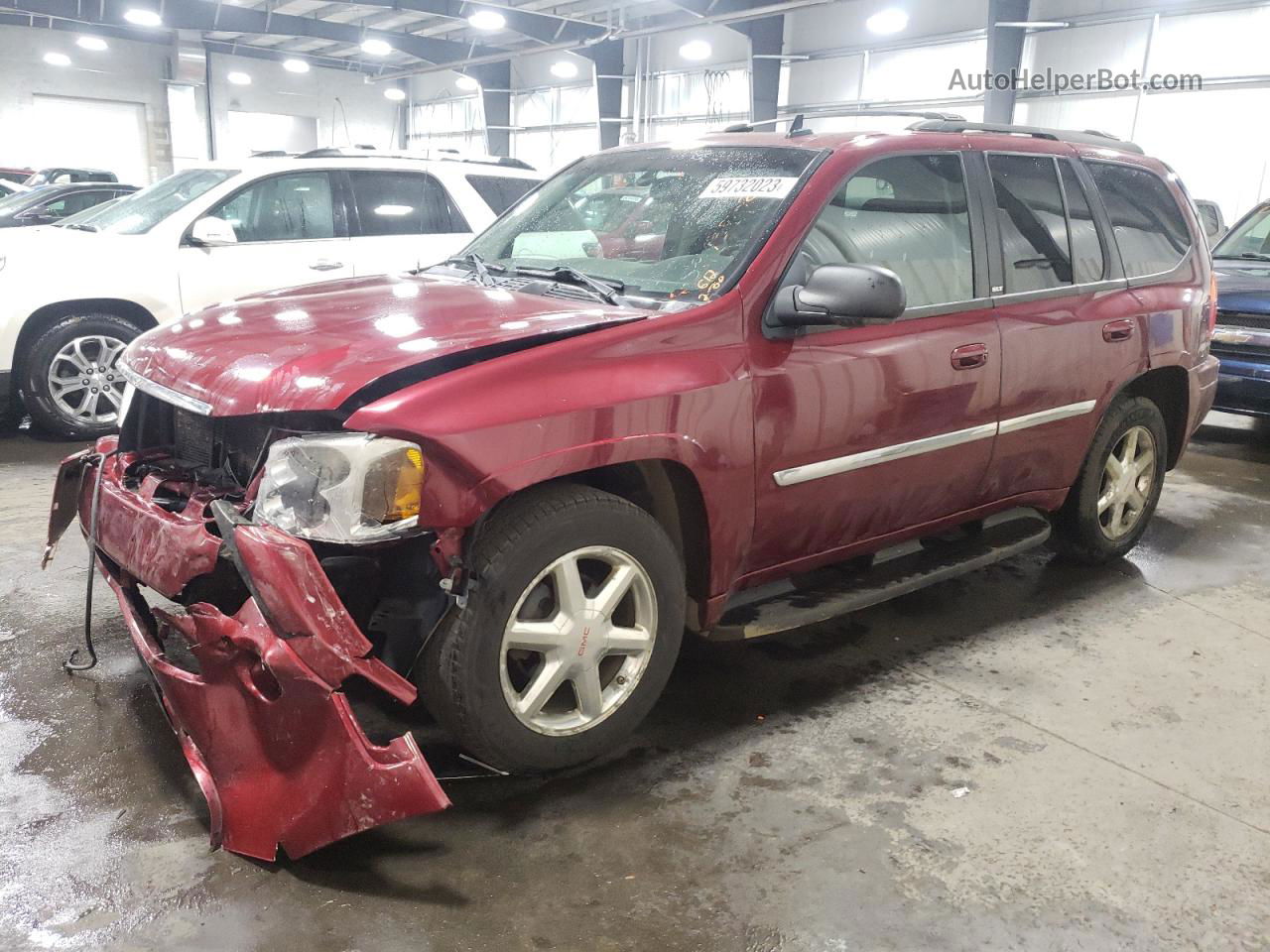 2008 Gmc Envoy  Burgundy vin: 1GKDT13S382166674