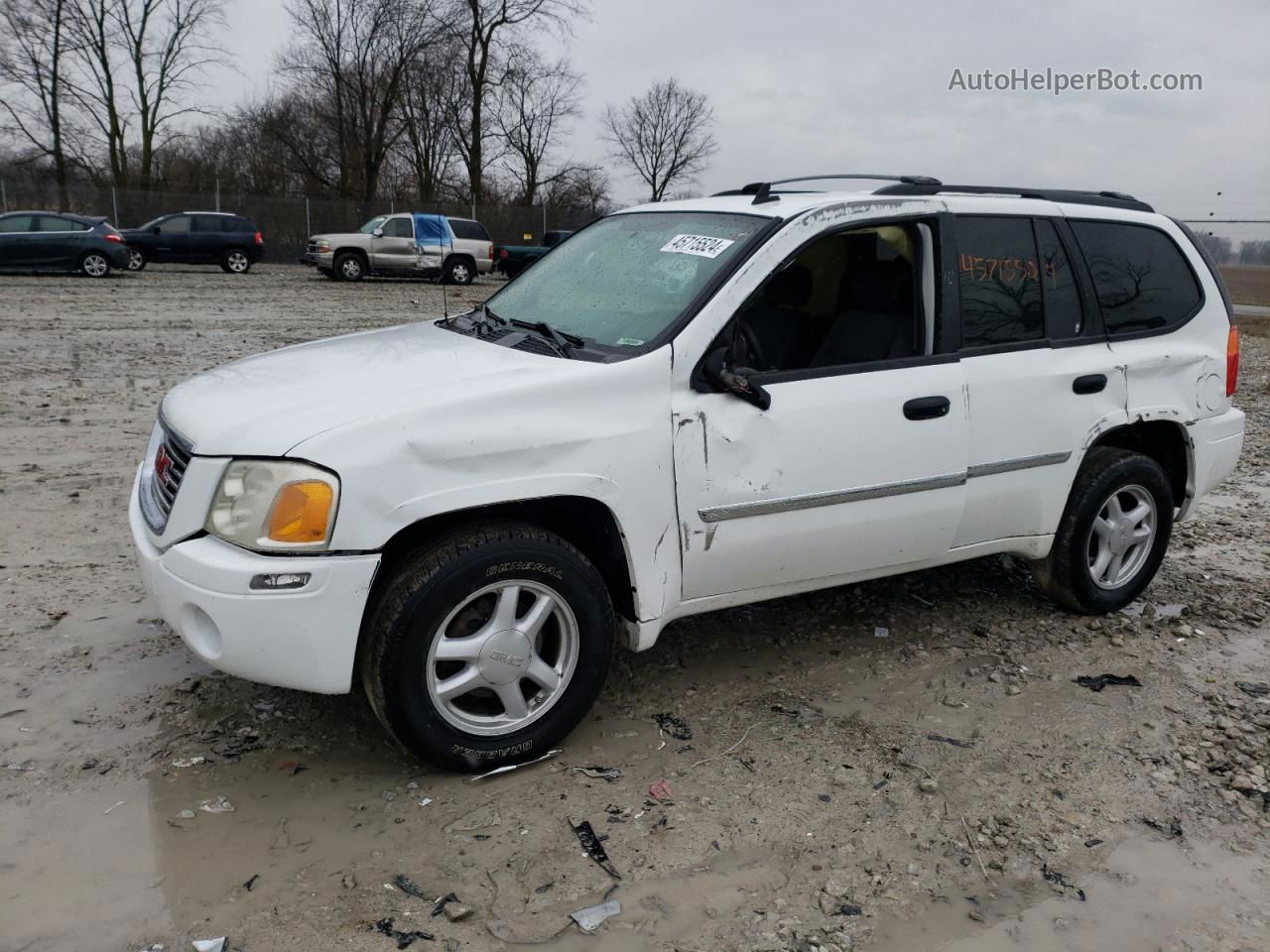 2008 Gmc Envoy  White vin: 1GKDT13S382214593