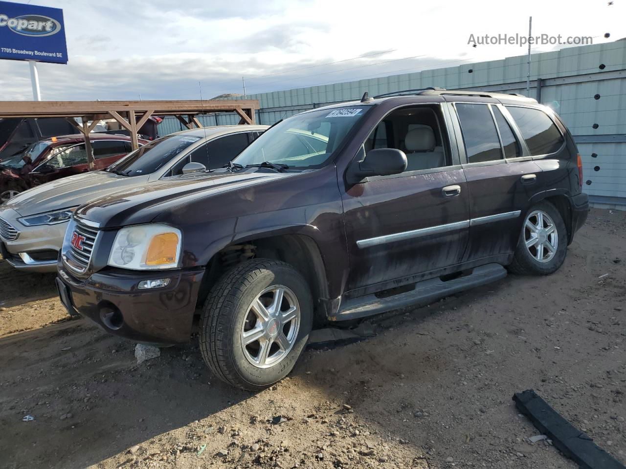 2008 Gmc Envoy  Burgundy vin: 1GKDT13S482115975