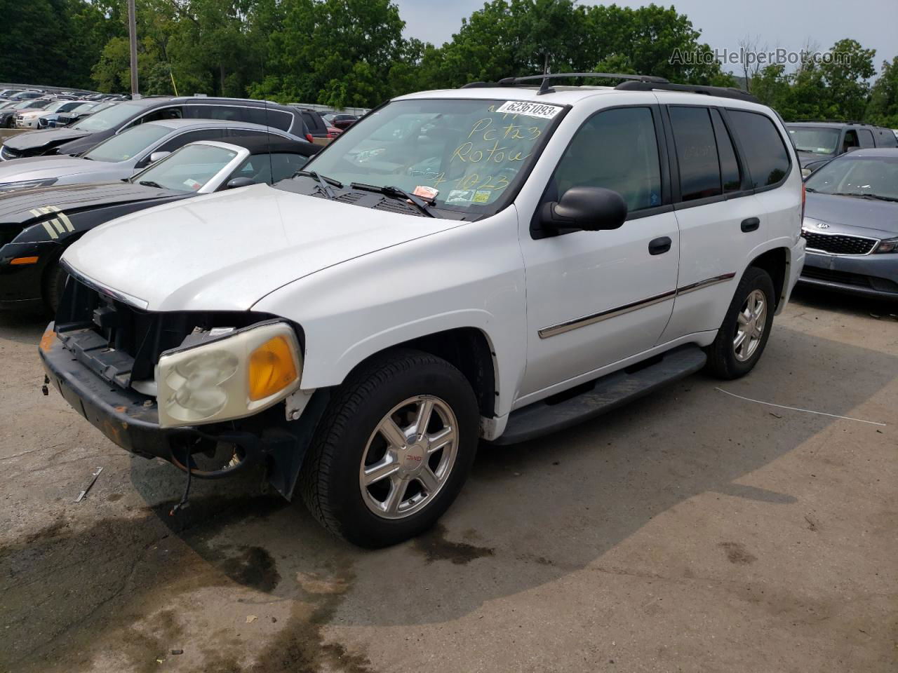 2008 Gmc Envoy  White vin: 1GKDT13S482126183