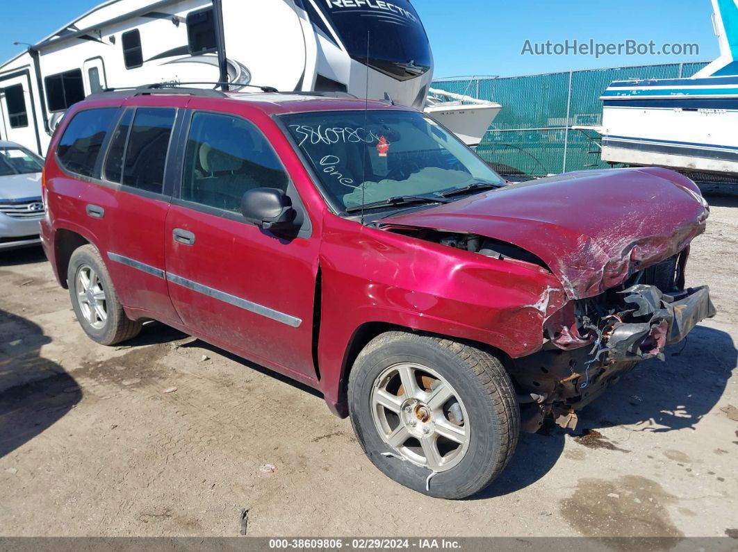 2008 Gmc Envoy Sle Burgundy vin: 1GKDT13S582212232