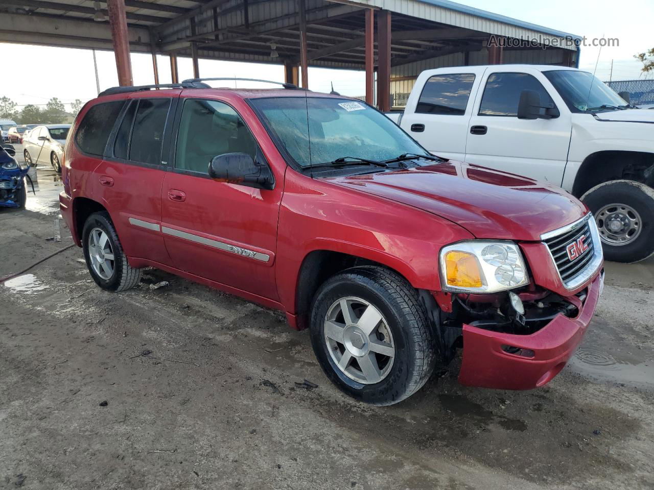 2004 Gmc Envoy  Красный vin: 1GKDT13S642147952