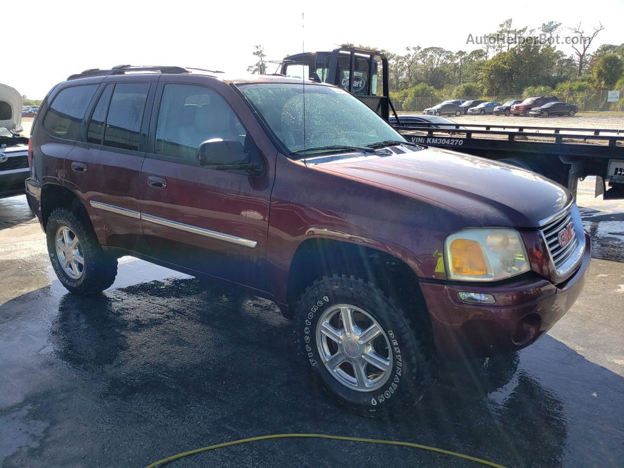 2007 Gmc Envoy  Burgundy vin: 1GKDT13S672122764